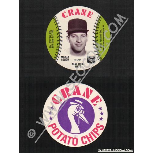 Sport Baseball Discs Name: Lolich, Mickey Pitcher New York Mets~460