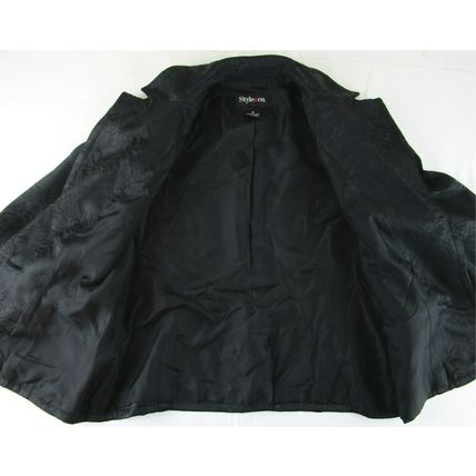 NWT Style & Co Women's Dressy Black Floral Jacquard Lined Blazer Jacket, 10, $90
