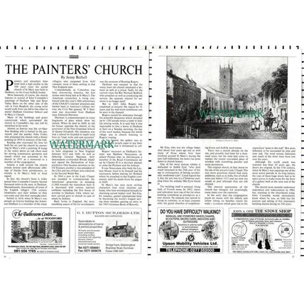 (8412) St Mary's Church Dedham Essex Tom Keating - 1992 Article