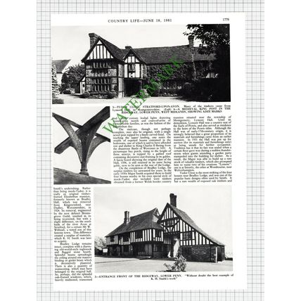 X1781) Major Kenneth Hutchinson Bradley Lodge Stratford Little Aston Park - 1981