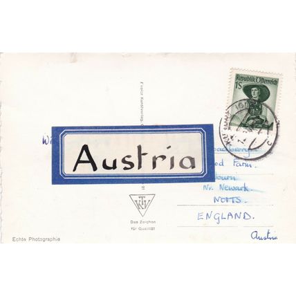 Innsbruck Martinswand Austria Real Photograph Postcard posted VGC