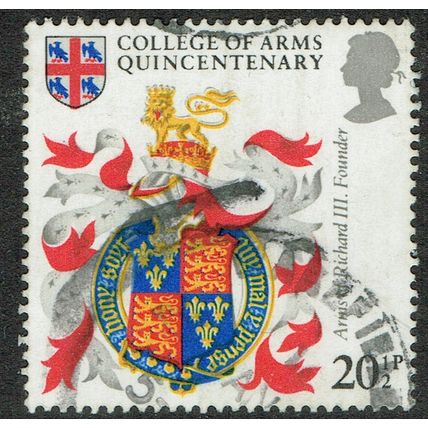 1984 500th Anniversary College of Arms 20 ½p Multicoloured SG1237 FU