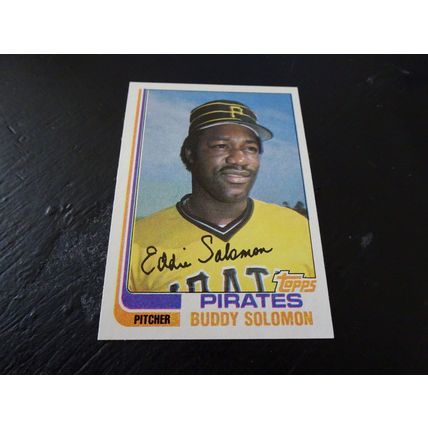 1982 Topps Card # 073A Buddy Solomon Excellent-Mint (6) Pittsburgh Pirates