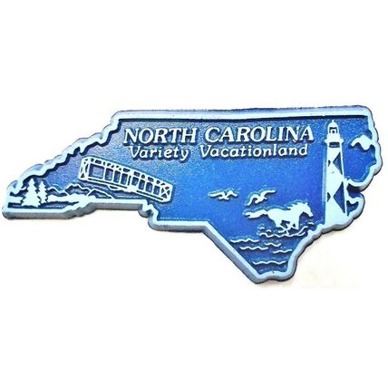 North Carolina Variety Vacation Land United States Fridge Magnet