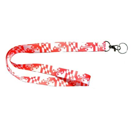 Maryland Flag Pink Lanyard