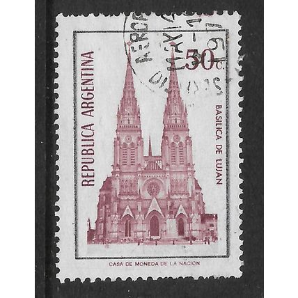 ARGENTINE REP 1973 50c PURPLE LUJAN BASILICA SG 1430 FINE USED