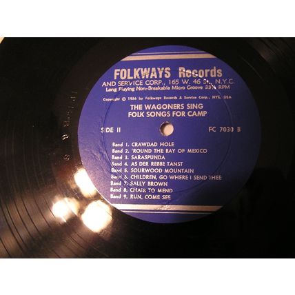 The Wagoners 10" LP with Original Cover & Booklet LP-FOLK SONGS FOR CAMP