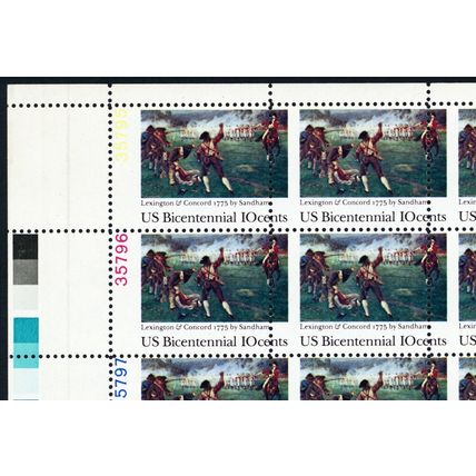 1563, MNH 10¢ Misperf Shift Freak Error Sheet of 40 Stamps - Stuart Katz