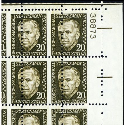 1289, MNH 20¢ MASSIVE Perf Shift Freak Error Sheet of 100 Stamps - Stuart Katz