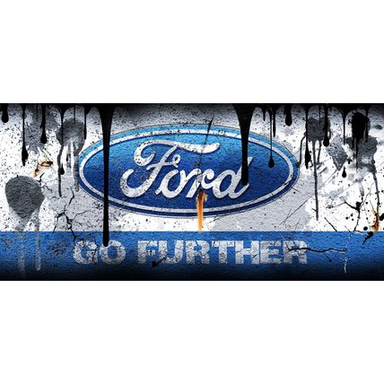 Vintage Distressed FORD car Oil Can Mug Retro Coffee Cup / Perfect Gift