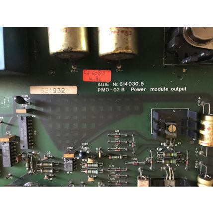 AGIEPULS MM WIRE EDM MACHINE AGIE PMO-02B POWER MODULE OUTPUT,agie 614030.5,AG