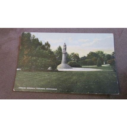 1913 fr Postcard - Gordon memorial grounds, Gravesend - Kent