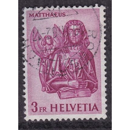 Switzerland 1961 St Mathew 3fr Fine Used SG 655 VGC