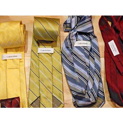 Men's Calvin Klein Van Heusen Nadler Assorted Silk Neck Tie Lot Of 8 Ties
