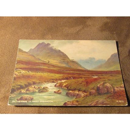 Valentines Art Postcard, Nant Ffrancon Snowdonia - Artist E.H Thompson A1801