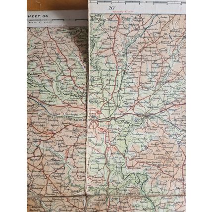 Vintage 1930'S Bartholomew's Map of Dartmoor