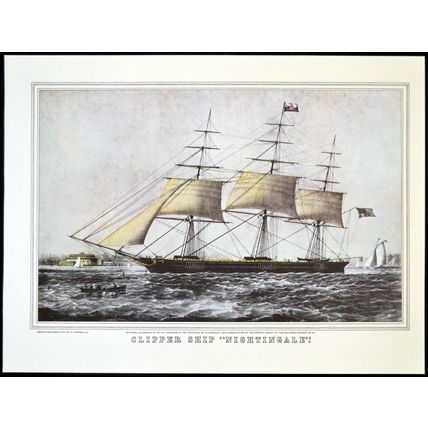 CLIPPER SHIP “NIGHTINGALE” 1952 James Edward Buttersworth PRINT