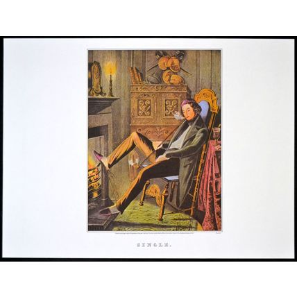 SINGLE 1952 Nathaniel Currier - James Merritt Ives PRINT