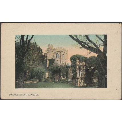 Palace Ruins, Lincoln, Lincolnshire, 1911 - Valentine's Postcard