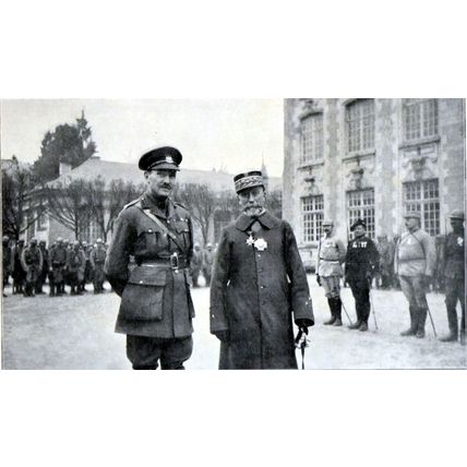 GENERAL DE VILLARET DECORATED BY THE DUKE OF CONNAUGHT 1915 WORLD WAR I PRINT