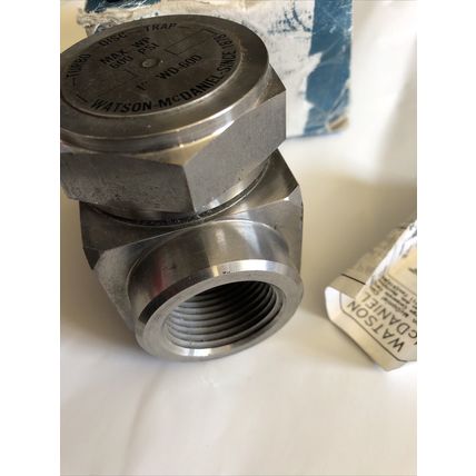 NEW Watson McDaniel 1” WD600,1” WD-600 Thermodynamic Steam Trap -TurbO DISK,EB