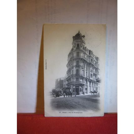 RUE DE MOSTAGANEM, ORAN, ALGERIA used antique postcard 1905 pm =