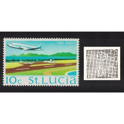 St. Lucia Aircraft Vigie Airport 10c WW14 1975 MNH SG#397