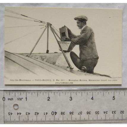 reproduction vintage French postcard - Monoplan Morane