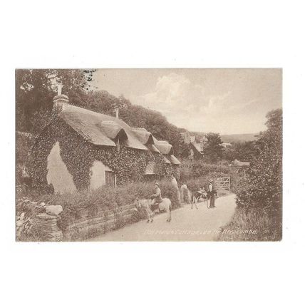 Old Maids Cottages, Lee, Ilfracombe, Devon, Postcard.