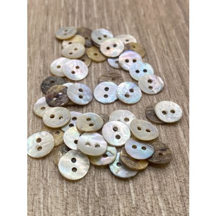 9mm Mother Of Pearl buttons 2 Hole Baby Cardigans Knitting Crafts Scrapbooking