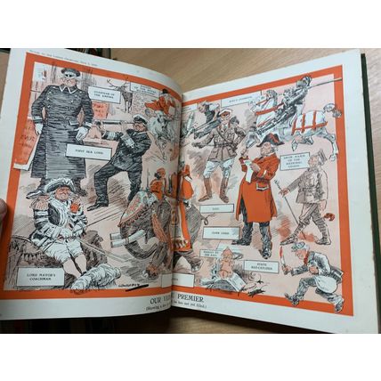 RARE* WW1 JULY-DEC 1916 PUNCH MAGAZINE BOUND VOLUME 151 ILLUSTRATED BOOK (P8)