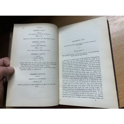 RARE* 1845 "THEOLOGICAL WORKS OF WILLIAM BEVERIDGE" VOL 5 ANTIQUE BOOK (P5)