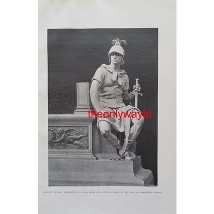 Military Courage, French Sculpture, After Dubois, Book Illustration, 1886/7