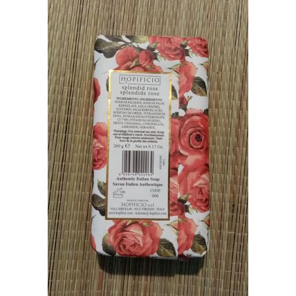 Rose Soap Fine Triple Milled 260g Splendid Rose Hopificio