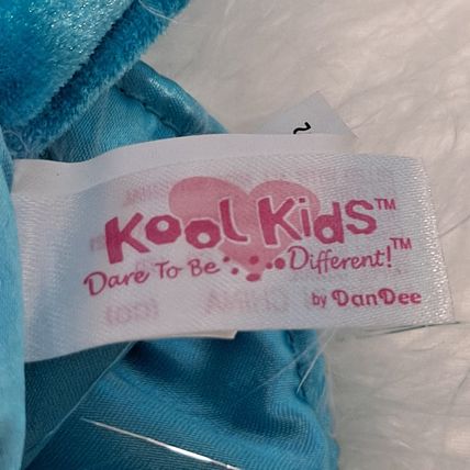 Dan Dee ANGEL Star Christmas STOCKING 17" Kool Kids Girls Fuzzy Blue