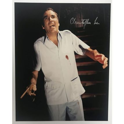 Christopher Lee (d. 2015) Signed Autographed "James Bond 007" Glossy 8x10 Photo