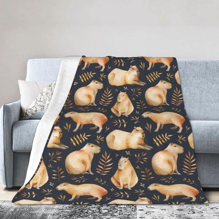Capybaras Throw Blanket Soft Cozy Plush Warm Fleece Blanket for Sofa Couch Bed 8