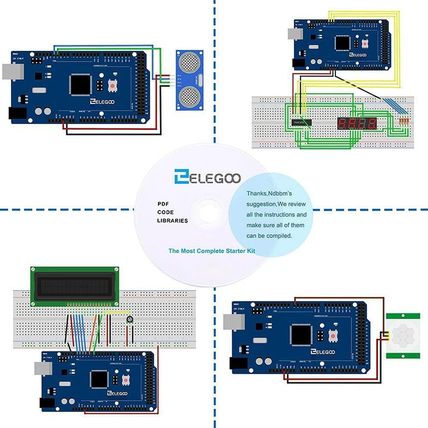 ELEGOO Mega R3 Project the Most Complete Ultimate Starter Kit with Tutorial Comp