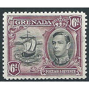 Grenada 1938 SG159 6d Black & Purple Mounted Mint .. ..