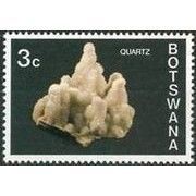 Botswana QEII 1974 Minerals 3c Quartz Unmounted Mint NHM SG 324 Sc 116 stamp