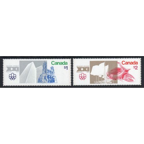 Canada Sg836 - Sg837 OLYMPIC GAMES SET FRESH MNH (G33)
