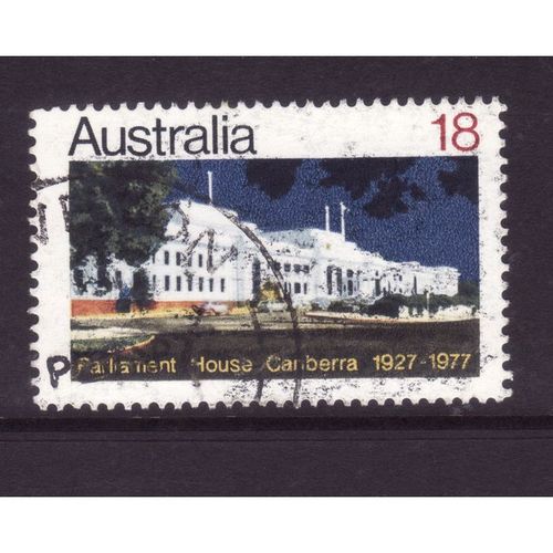 AUSTRALIA 1977 SG 653 18c PARLIAMENT HOUSE FINE USED#2