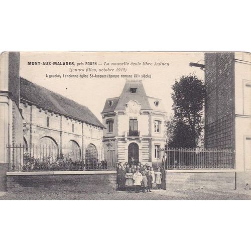 Animated Mont Aux Malsdes La Nouvelle Ecole Libre Aulney France Postcard (F147)
