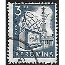 Mi 1888: 3 L. grey-blue Definitive Stamp: Radio Communications and Television