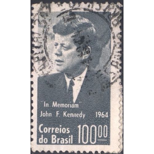 Brazil 1964 - SG1111 - 100cr black - President J.F. Kennedy - used