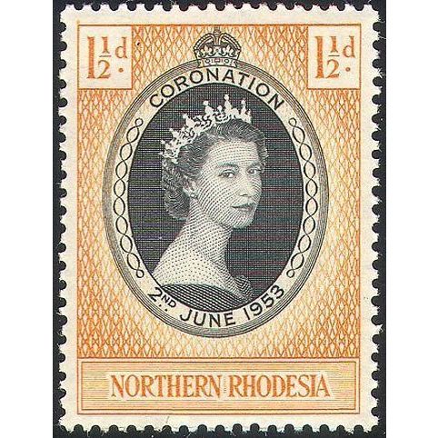 Northern Rhodesia QEII 1953 Coronation Mounted Mint MM SG Sc 60 CD 312 stamp