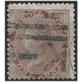 India 1865 SG58 1a Pale Brown Good/Fine Used . ..