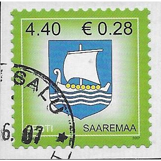 EST 2007 4.40K (S/A) 'ARMS - SAARAREMAA' FINE USED (EBID63-612)