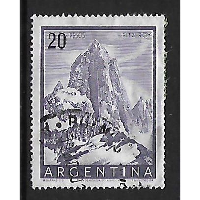 ARGENTINA REP 1954 20p VIOLET MT FITZ ROY SG 877 FINE USED#