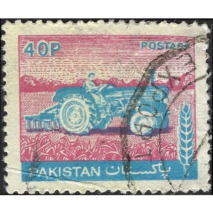 PAKISTAN, Tractor, Tractor 1978, 40paisa, #2